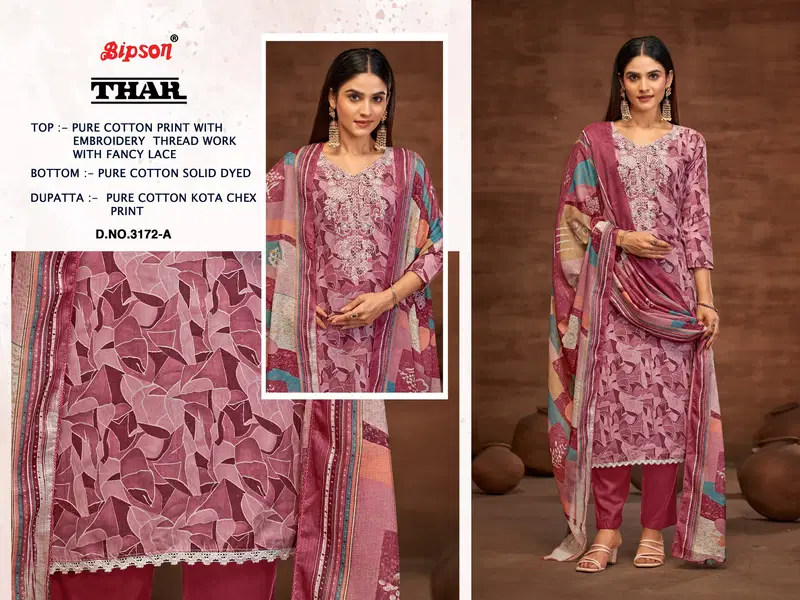 Thar 3172 By Bipson Cotton Printed Dress Material Wholesale Price In Surat